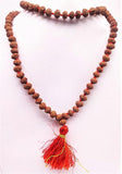 Mithilashri Ten Face Rudraksha Mala Natural Dus Mukhi Rudraksh Mala Lab Certified {Beads 108+1}  8mm Rudraksh Mala Jaap Mala