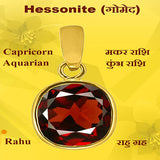 HESSONITE (GOMED) PENDANT - Panch Dhatu - 5 Carat